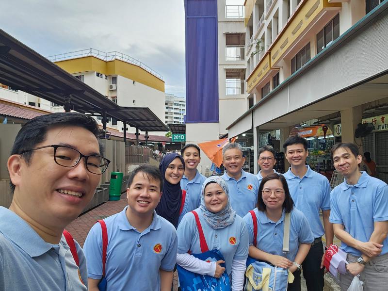 Group photo featuring volunteers for the WP’s Tampines team